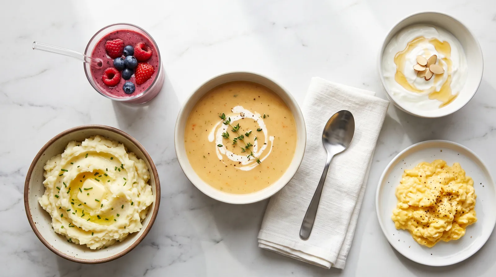 Soft foods for the first weeks after full-arch surgery